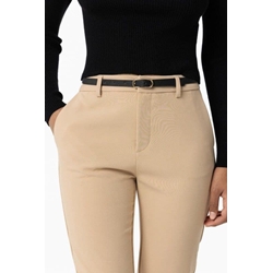 Pantalón Chino beige con Cinturón, Benedita - Imagen 2