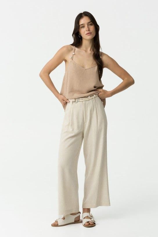 Pantalón culotte lino, Joana - Imagen 1