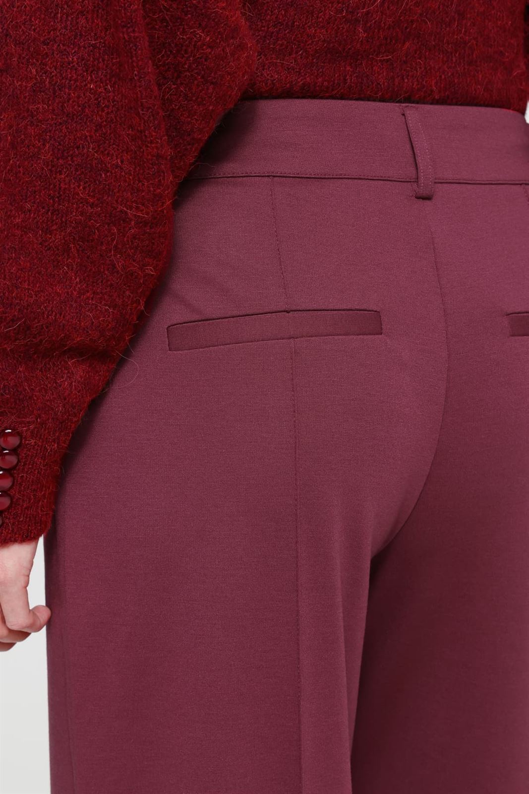 Pantalón de vestir ancho Ichi, Kate office- burdeos - Imagen 5