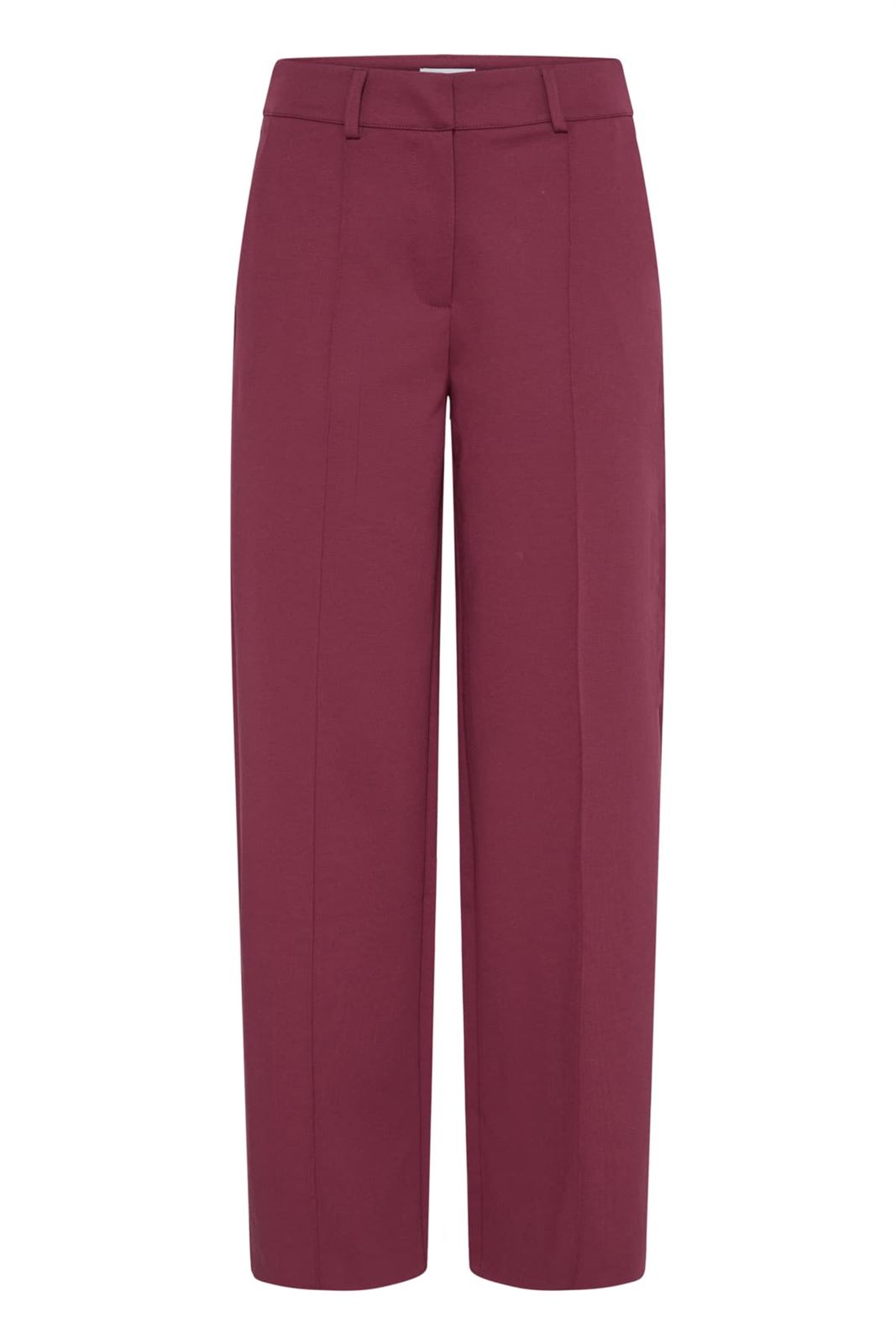 Pantalón de vestir ancho Ichi, Kate office- burdeos - Imagen 6