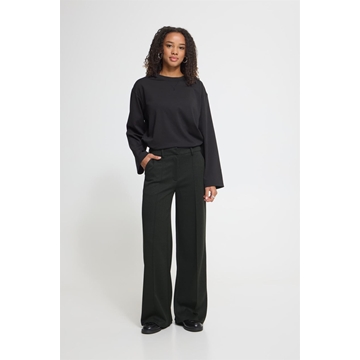 Pantalón de vestir ancho Ichi, Kate office- negro - Imagen 1