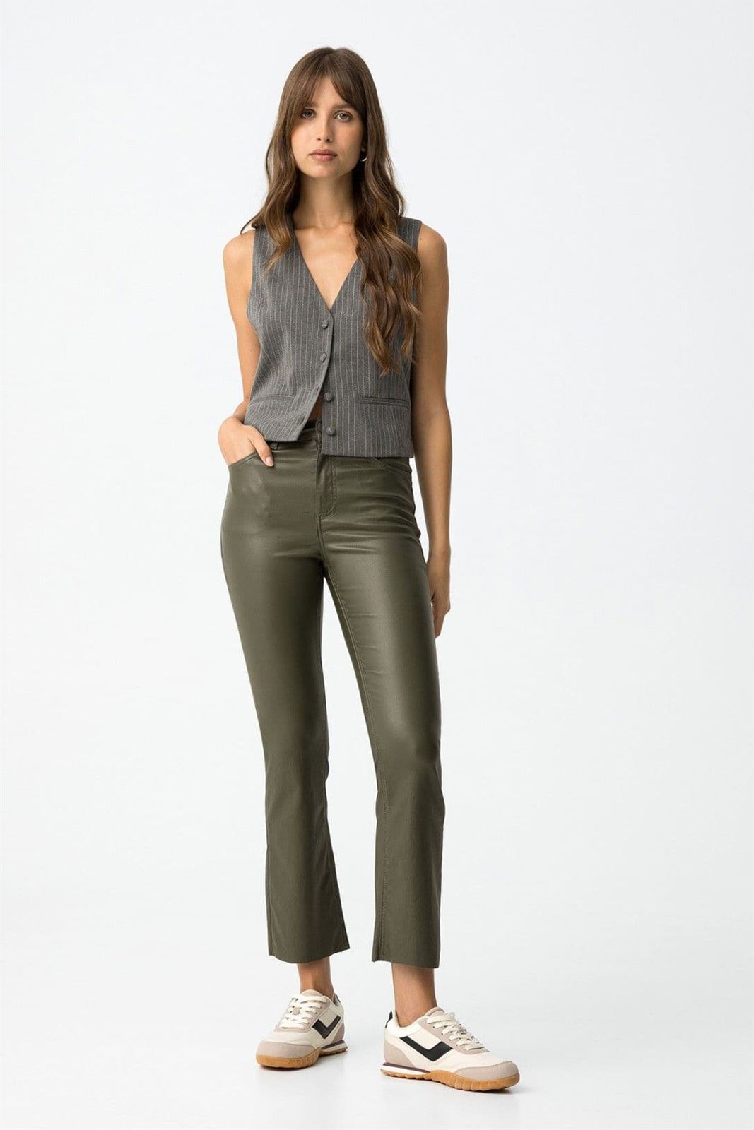 Pantalón encerado verde, Megan 111 - Imagen 2