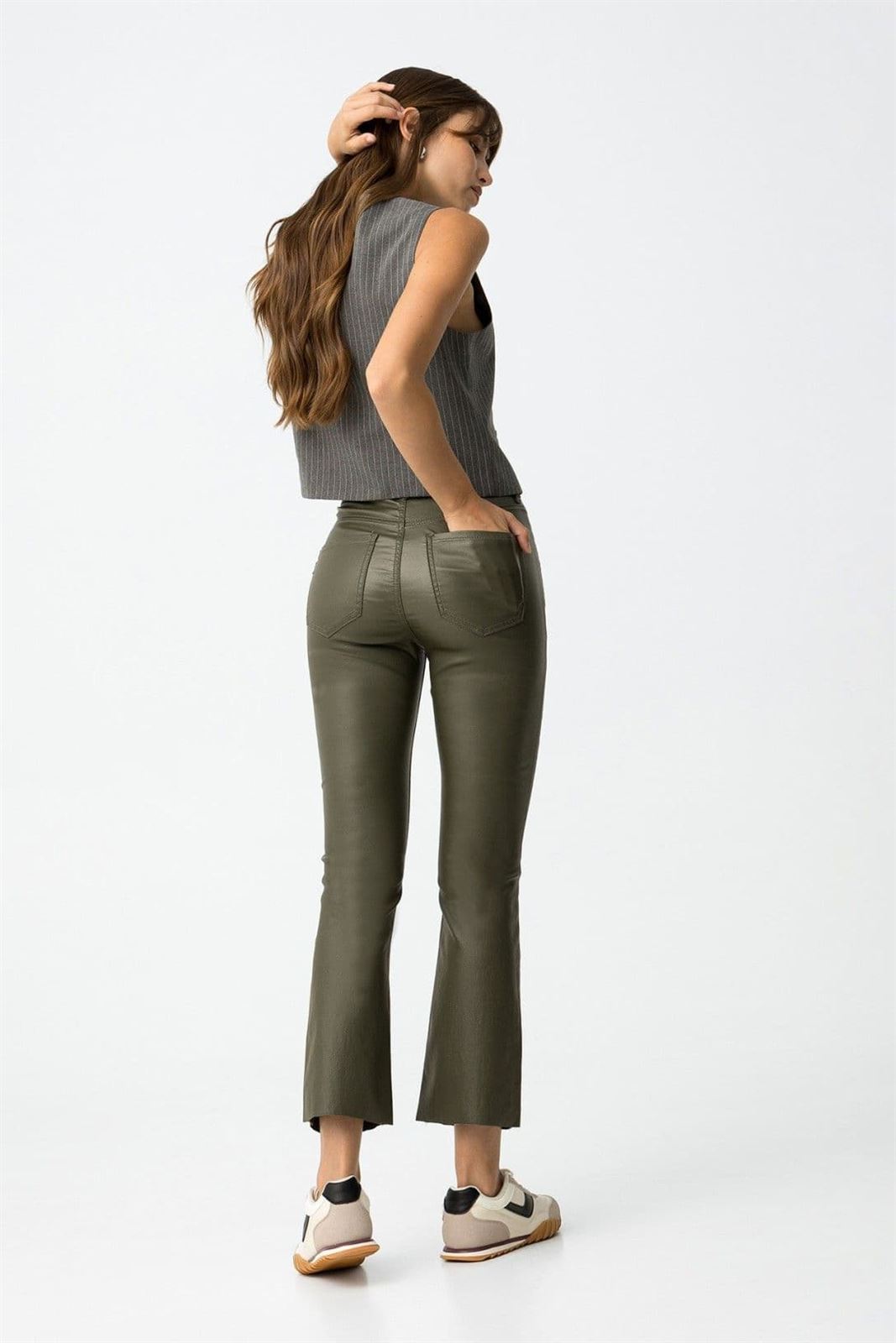 Pantalón encerado verde, Megan 111 - Imagen 3
