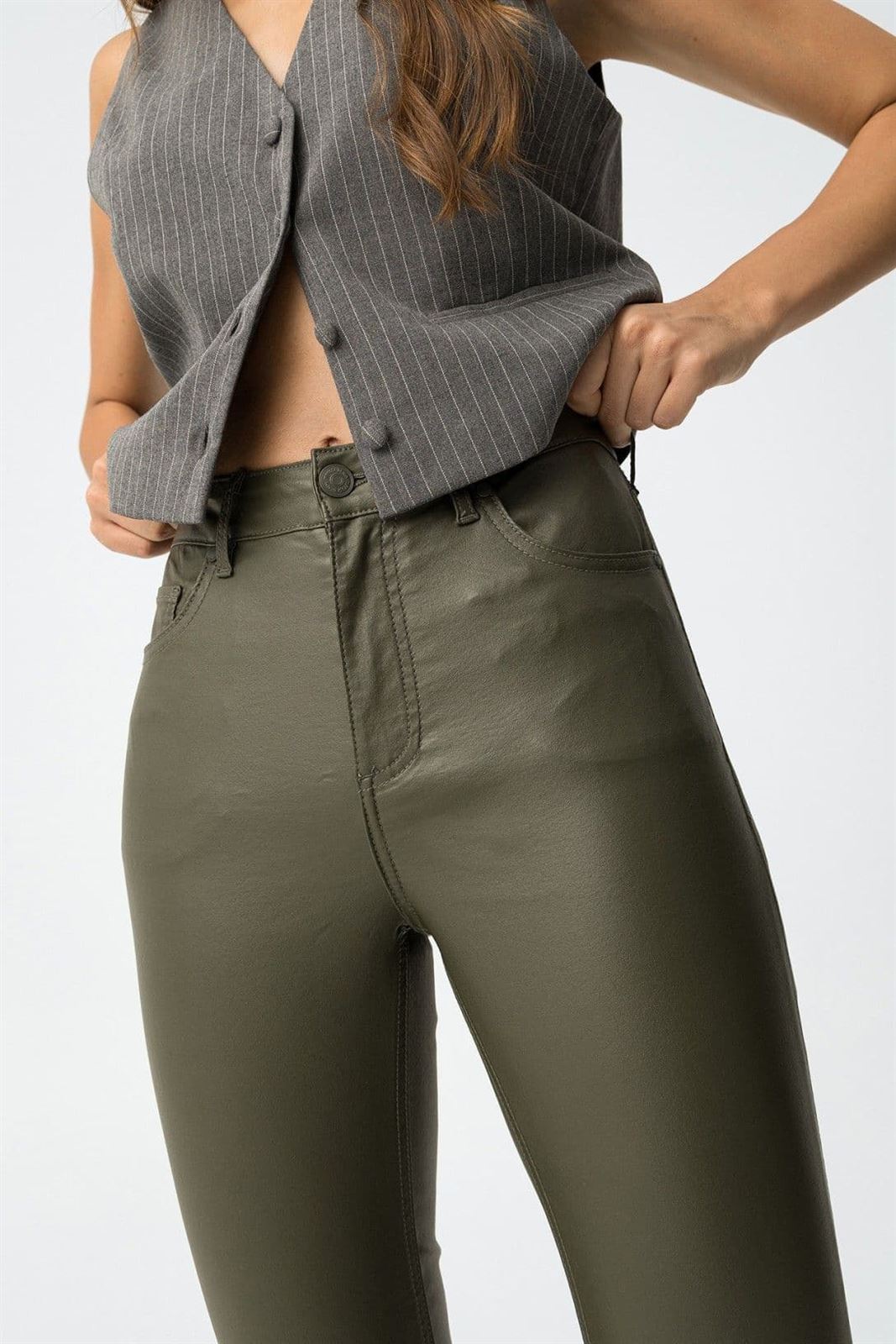 Pantalón encerado verde, Megan 111 - Imagen 5