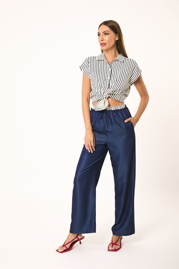 Pantalón fluido azul, Moom - Imagen 2