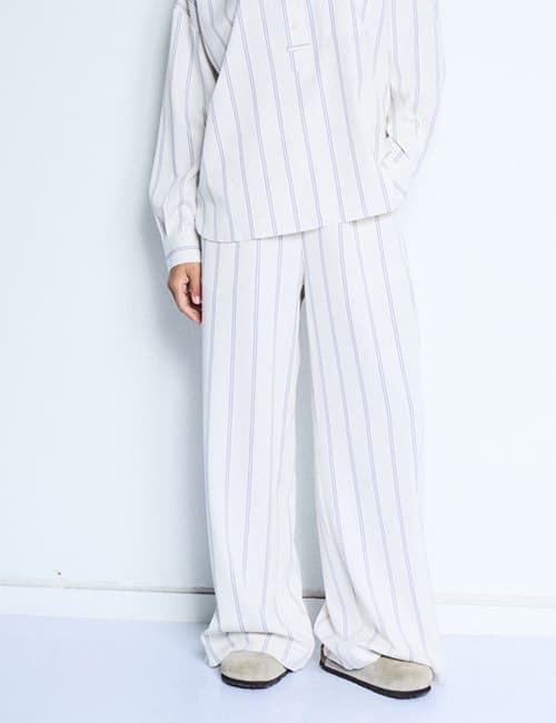 Pantalón fluido de rayas, Namia - Imagen 1