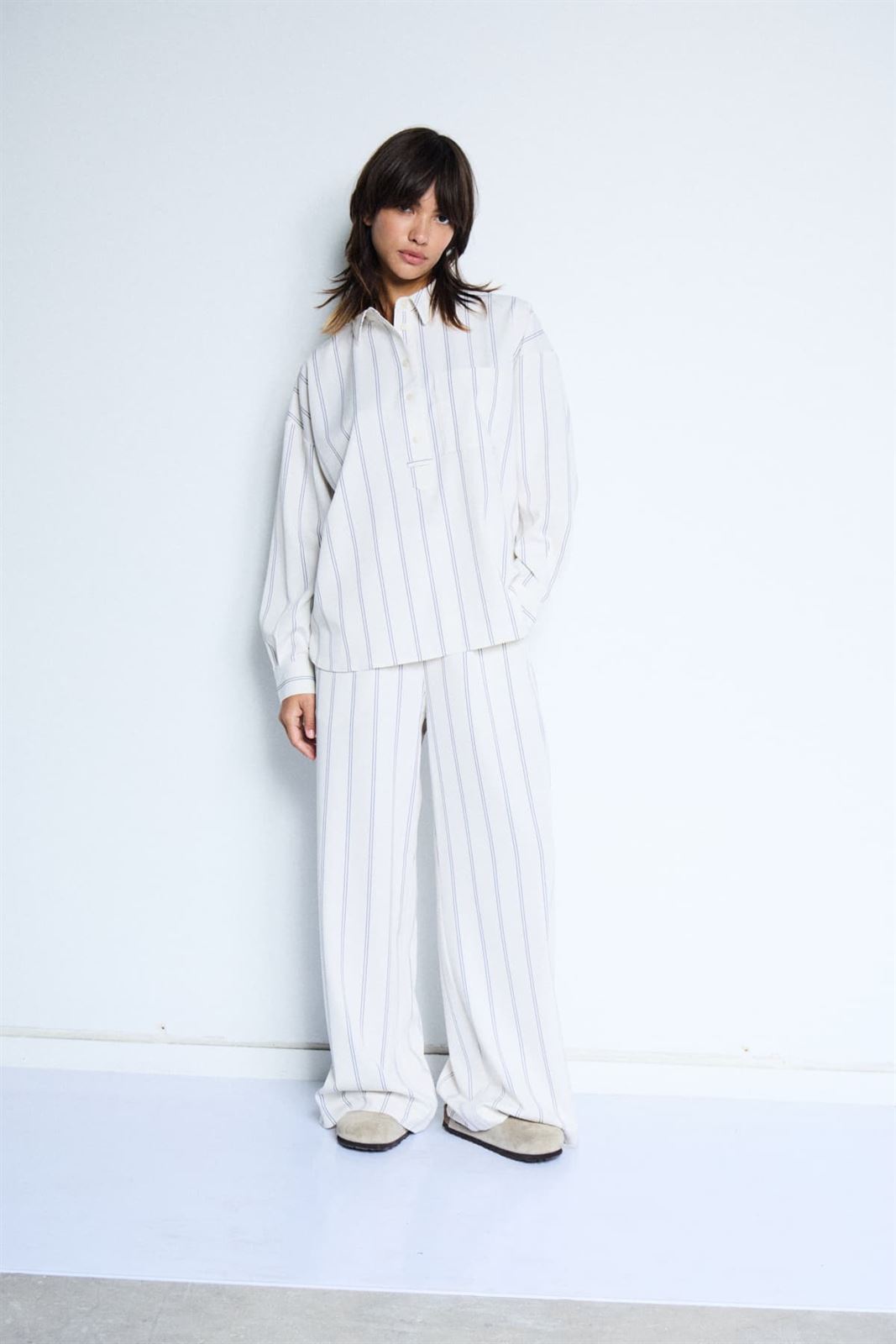 Pantalón fluido de rayas, Namia - Imagen 4