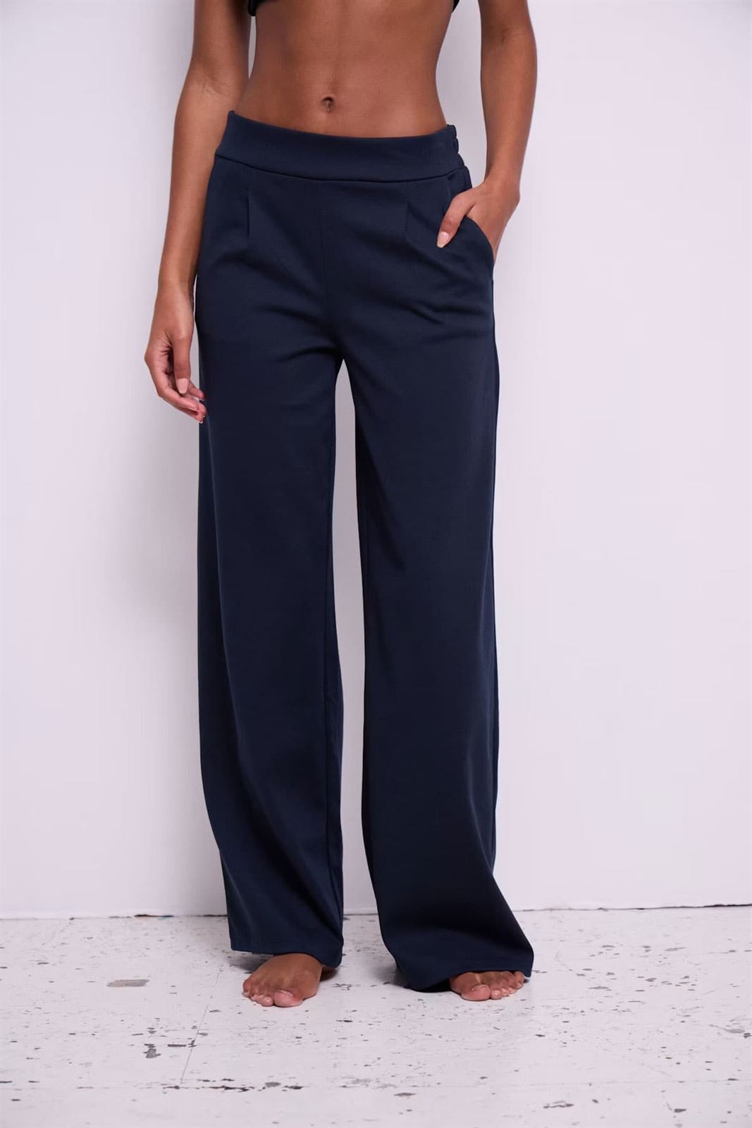 Pantalón Kate long wide azul marino - Imagen 3