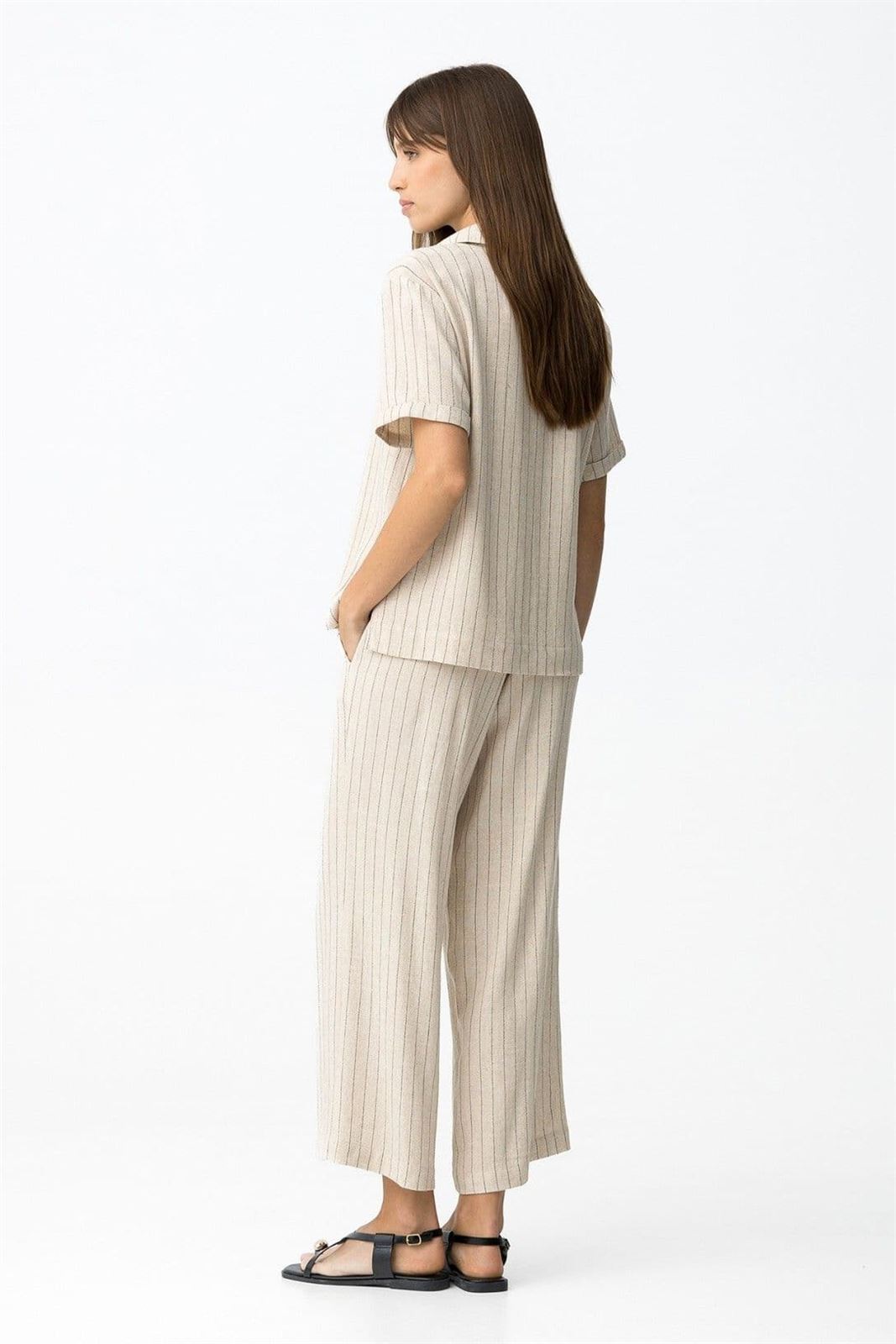 Pantalón lino de rayas, Julie - Imagen 3