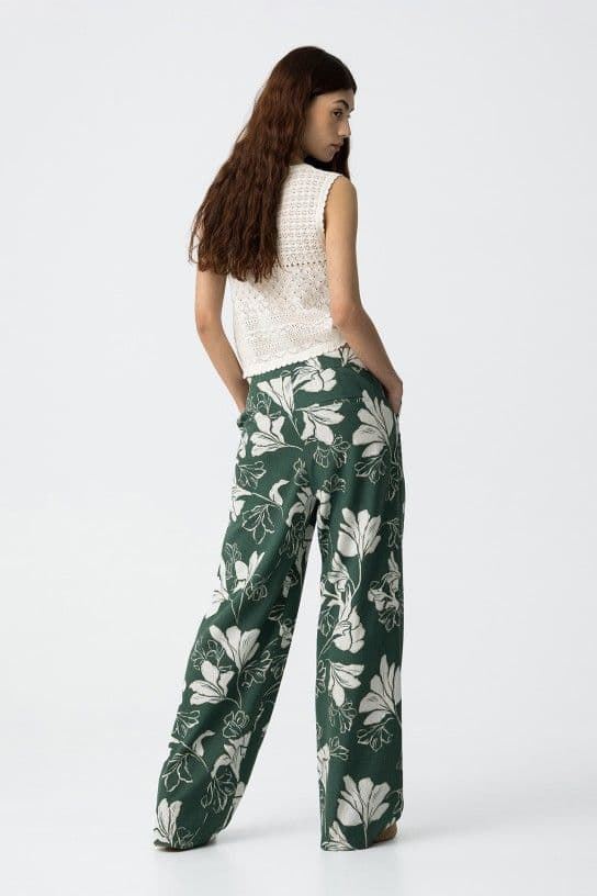 Pantalón lino estampado, Portel - Imagen 2