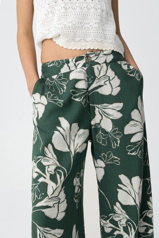 Pantalón lino estampado, Portel - Imagen 3
