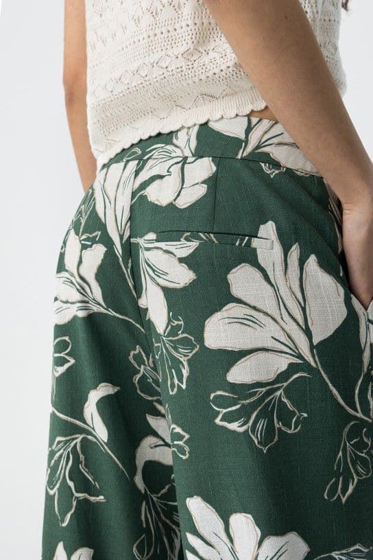 Pantalón lino estampado, Portel - Imagen 4
