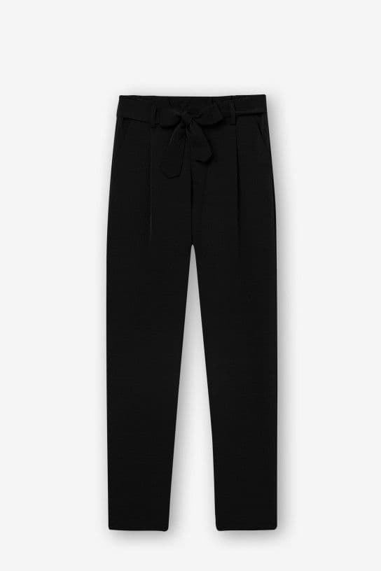Pantalón negro bolsillos y lazo, Mikita - Imagen 5