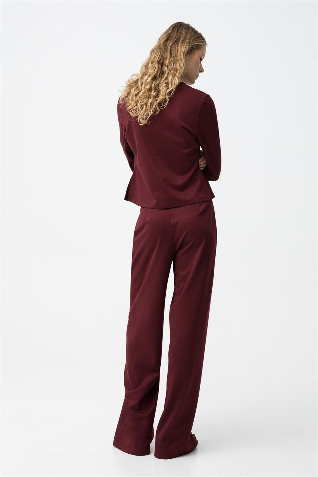 Pantalon recto color vino, Lotty - Imagen 3