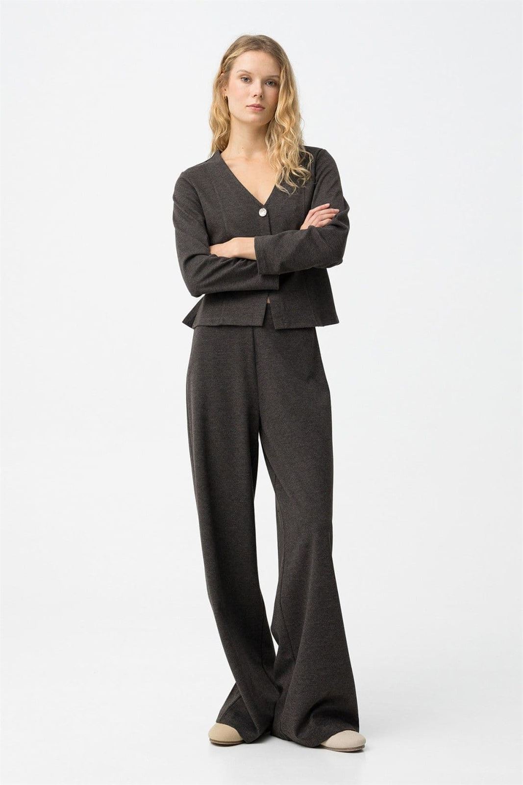 Pantalon recto gris, Lotty - Imagen 1