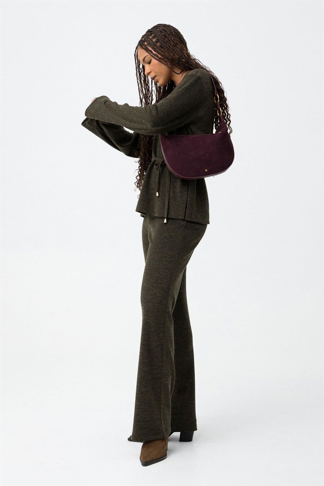 Pantalón recto verde, Aria - Imagen 6