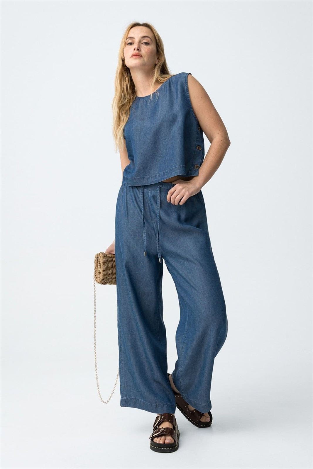 Pantalón tencel, Francesca - Imagen 1