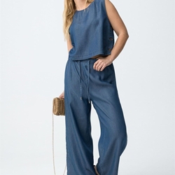 Pantalón tencel, Francesca - Imagen 1