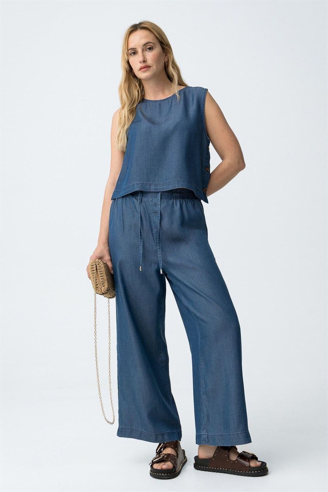 Pantalón tencel, Francesca - Imagen 3