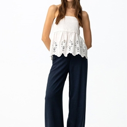 Pantalón wide leg azul oscuro, Portel - Imagen 1