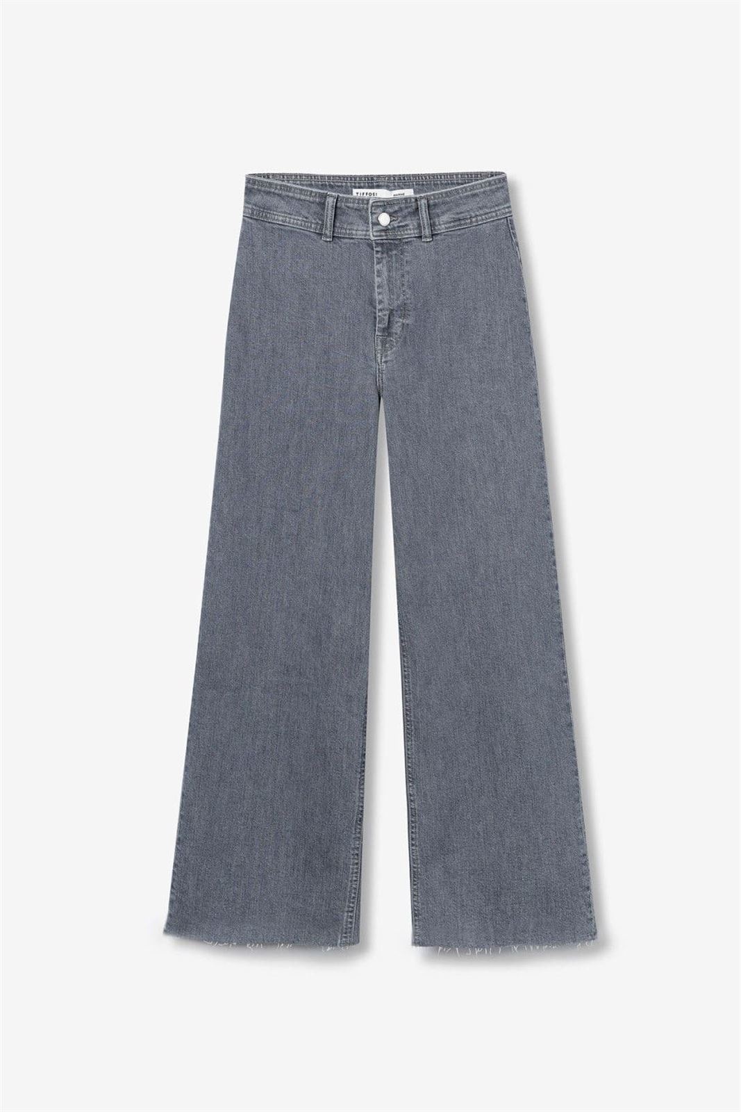 Pantalón wide leg gris, Marine - Imagen 6