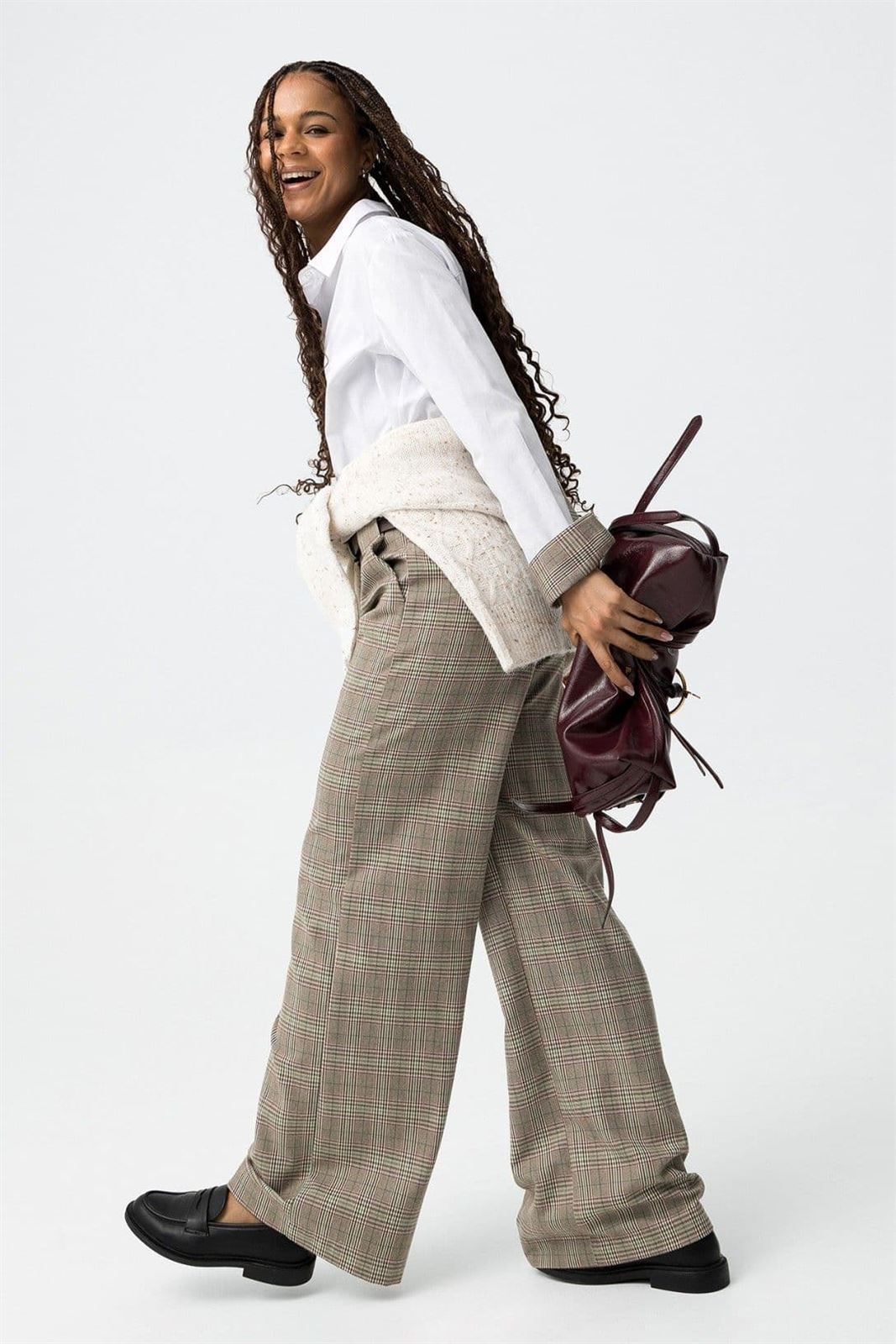 Pantalones anchos a cuadros, Xandre - Imagen 3