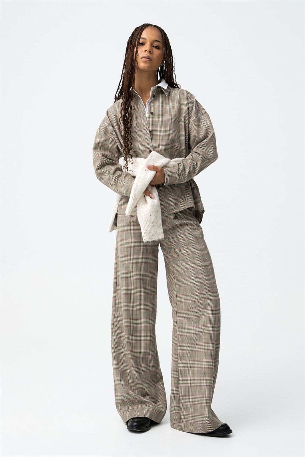 Pantalones anchos a cuadros, Xandre - Imagen 5