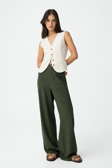 Pantalones anchos de lino, Enzo - Imagen 1