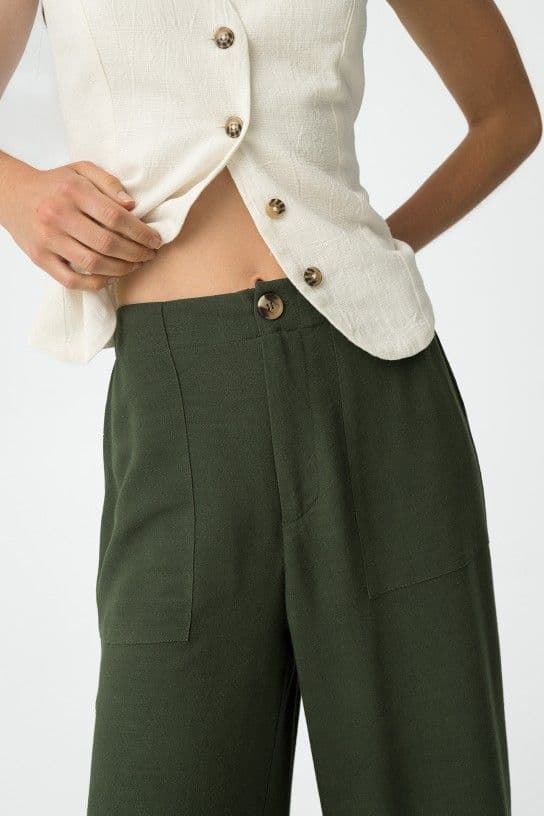 Pantalones anchos de lino, Enzo - Imagen 4