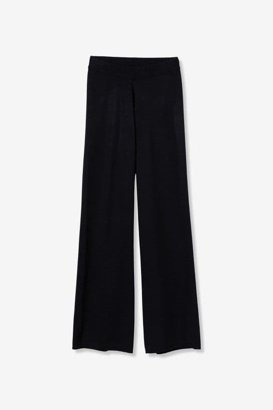 Pantalones azul marino anchos punto, Dero - Imagen 6