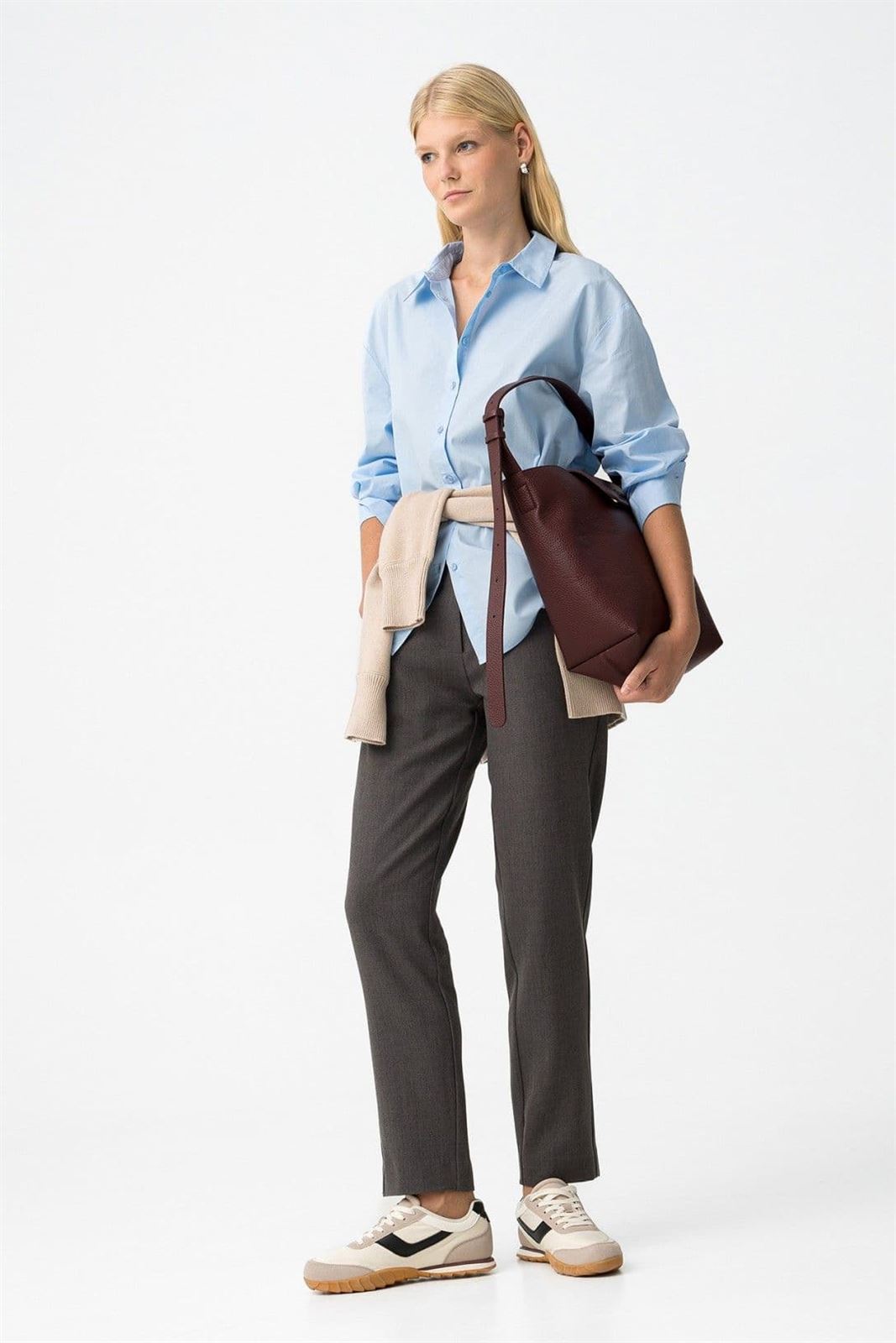 Pantalones Chinos gris Slim Fit, Violeta - Imagen 3