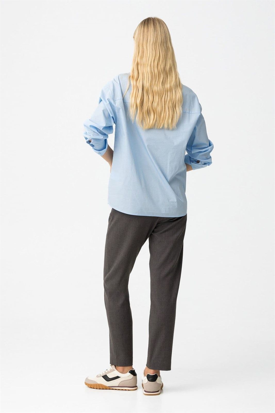 Pantalones Chinos gris Slim Fit, Violeta - Imagen 4
