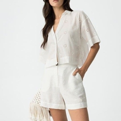 Pantalones cortos clásicos de corte ajustado, Kim - Imagen 1