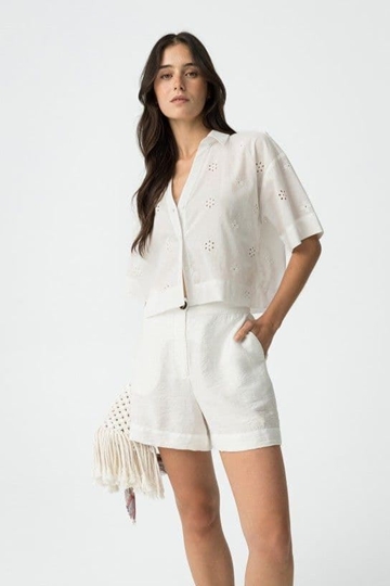 Pantalones cortos clásicos de corte ajustado, Kim - Imagen 1