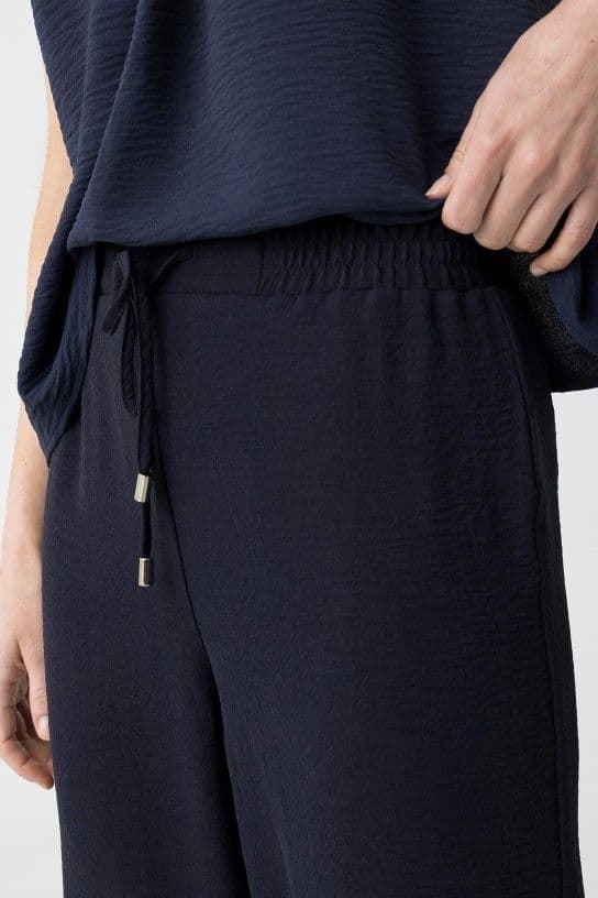 Pantalones culotte azul marino, Francesca - Imagen 4
