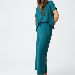 Pantalones fluidos de pierna ancha, Francesca - Imagen 2