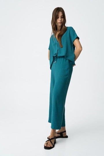 Pantalones fluidos de pierna ancha, Francesca - Imagen 2