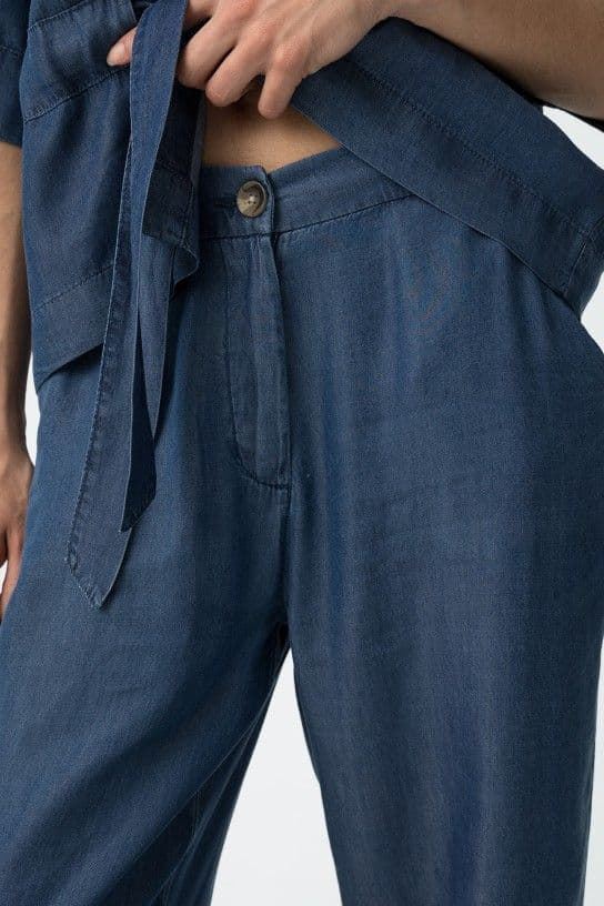 Pantalones fluidos tencel de pierna ancha, Globe - Imagen 2