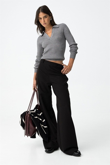 Pantalones Wide Leg con Presillas, Sammy - Imagen 1