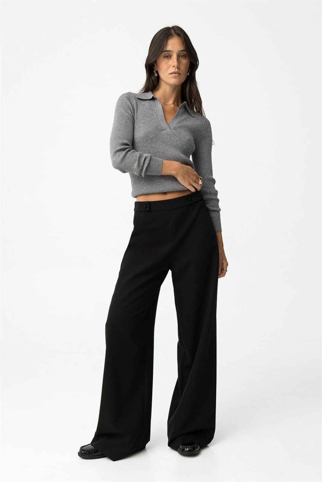 Pantalones Wide Leg con Presillas, Sammy - Imagen 3