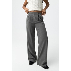 Pantalones wide leg, Granulado - Imagen 2