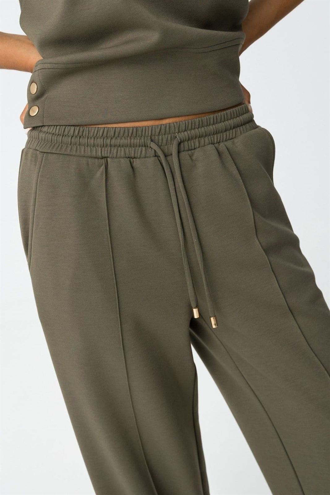 Pantalones Wide Leg Verde, Kenzina - Imagen 4