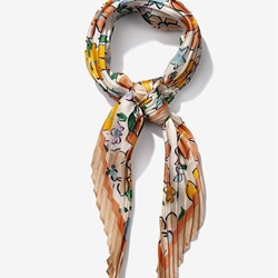 Pañuelo estampado flores - Imagen 1