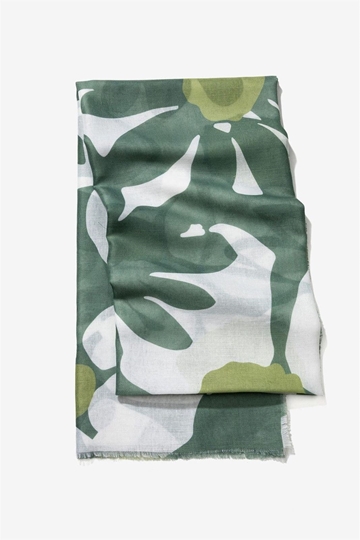 Pañuelo estampado verdes - Imagen 1