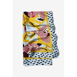 Pañuelo Satinado con Estampado Floral - Imagen 2