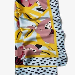 Pañuelo Satinado con Estampado Floral - Imagen 2