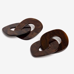 Pendiente marrón - Imagen 1