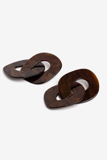 Pendiente marrón - Imagen 1