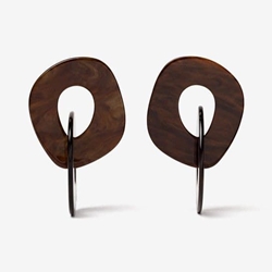 Pendiente marrón - Imagen 2