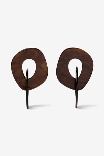 Pendiente marrón - Imagen 2